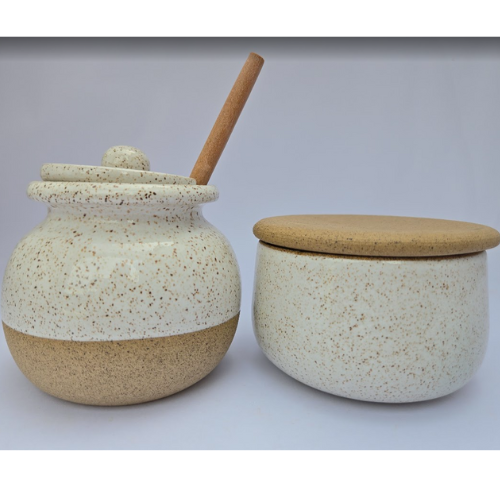 CONJUNTO A�UCAREIRO BOTIJ�O COM MANTEIGUEIRA FRANCESA