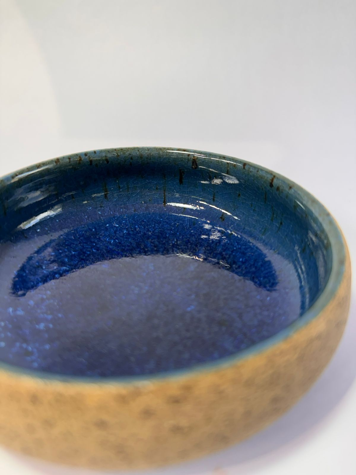 BOWL BLUE GLASS