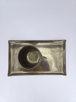 XICARA ANDORINHA COM BANDEJA RETANGULAR