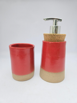 CONJUNTO SAB�O LIQ + PORTA ESCOVA