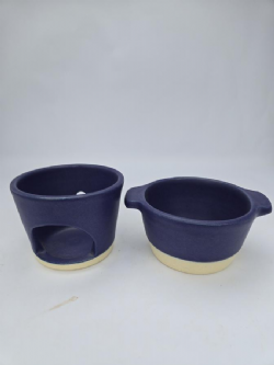 CONJUNTO PETISQUEIRA REDONDA COM FONDUE, 2 PRATOS E BOWL P